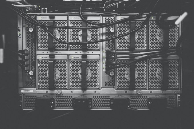 server rack black and white