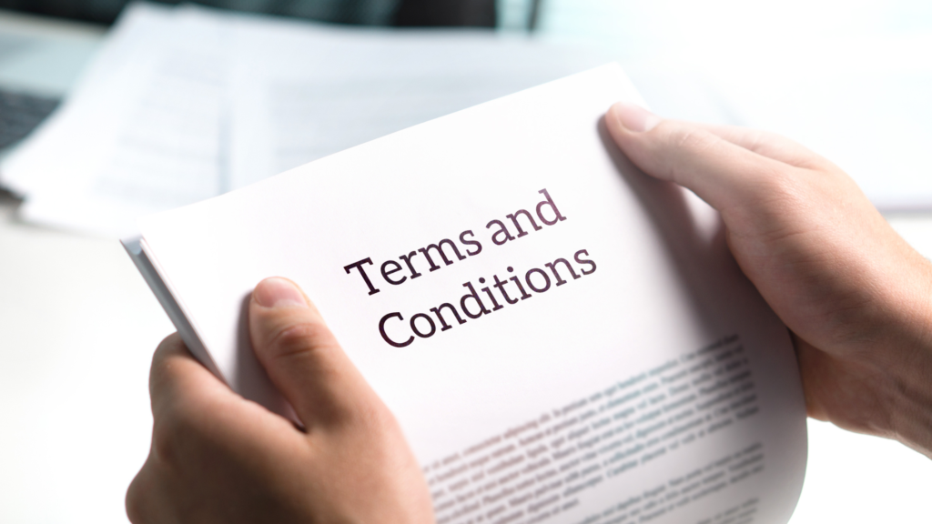 frequently revising business terms and conditions